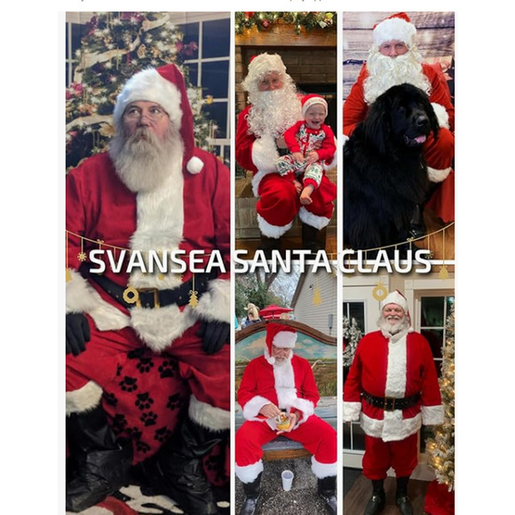Men's Deluxe Santa Suit 11pc. Velvet Adult 2XL - Picture 5 of 6
